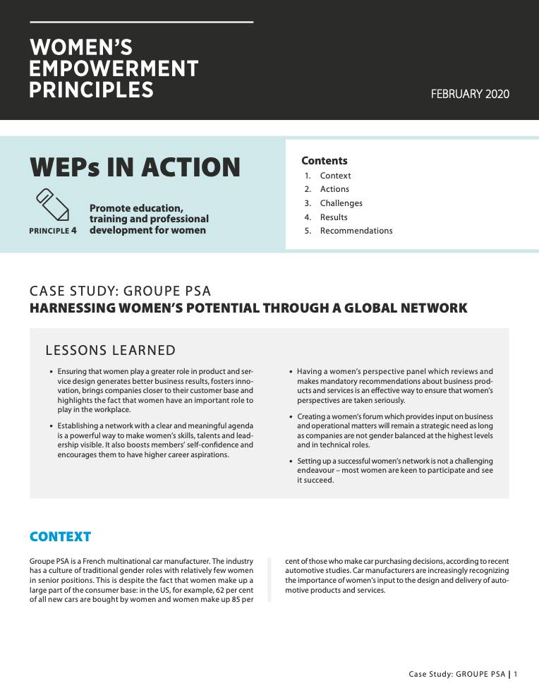 Harnessing Women’s Potential Through a Global Network 